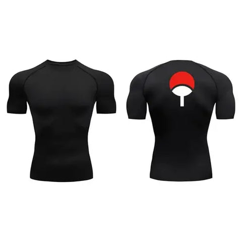 Anime Compression Shirt Men Quick-Dry Running Sports Shirts Fitness