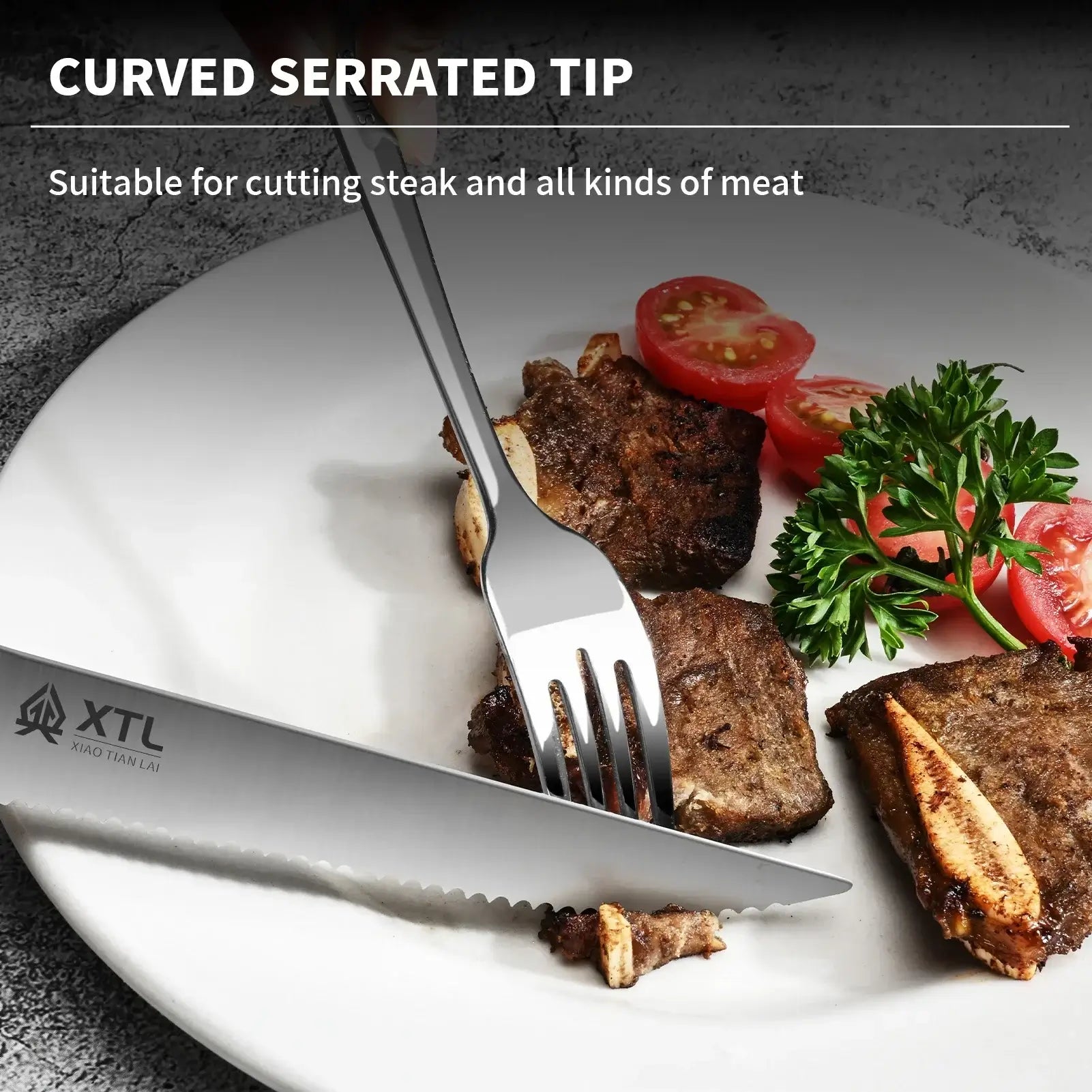 Premium 4/6/8 Pcs Stainless Steel Steak Knife Set