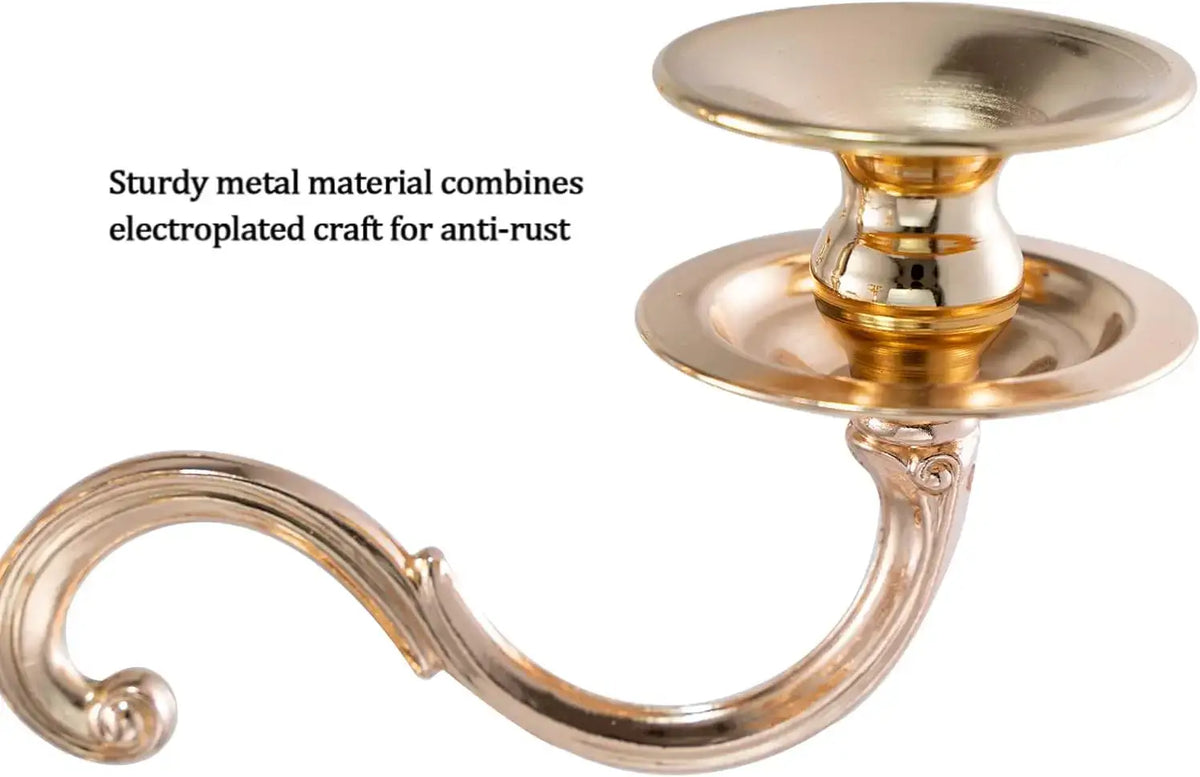 5-Light Metal Candelabra, 28.5-Inch Tall