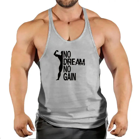 Brand Vest Muscle Sleeveless Singlets Fashion Workout Sports Shirt.