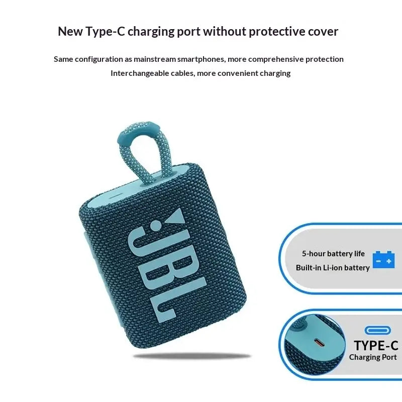 JBL GO3 Mini Pocket Wireless Speaker IP67 Waterproof Bluetooth Portable Audio For Travel Camping Hiking