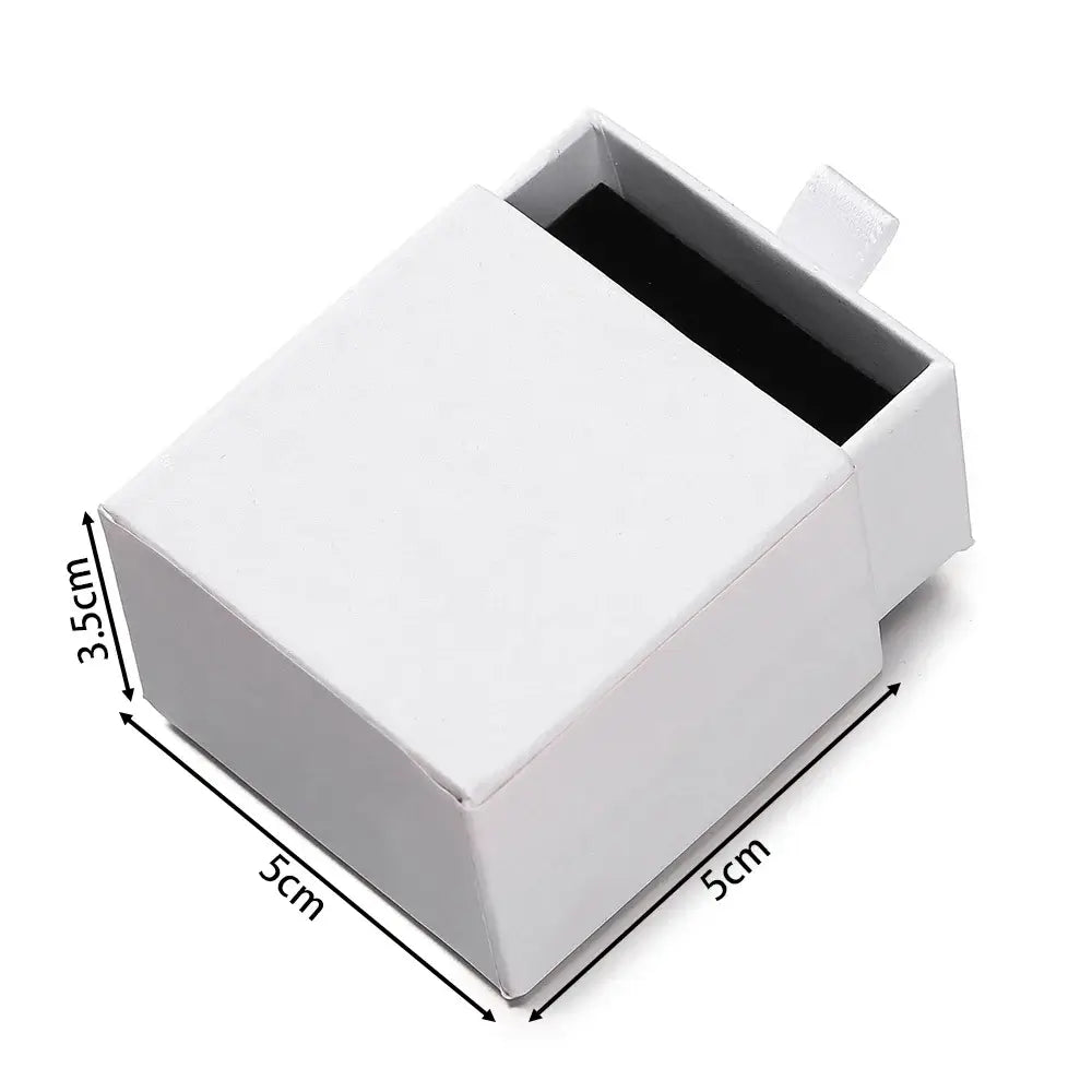Creative Drawer Jewelry Packaging Box Necklace Ring Earing Bracelet Storage Organizer Display Stand Solid Color Paper Gift 2030