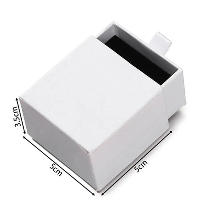 Creative Drawer Jewelry Packaging Box Necklace Ring Earing Bracelet Storage Organizer Display Stand Solid Color Paper Gift 2030