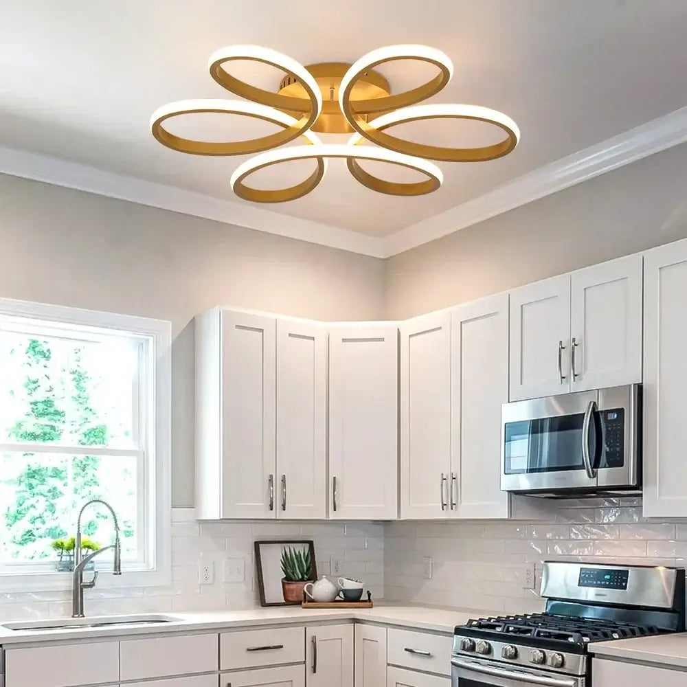 Vinilky Dimmable LED Ceiling or Pendant Light, Black or Gold