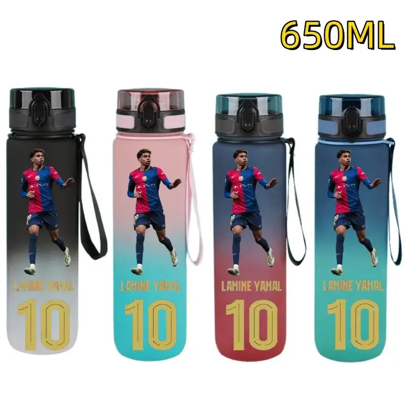 650 ml Football-Themed Flip-Top Water Bottle