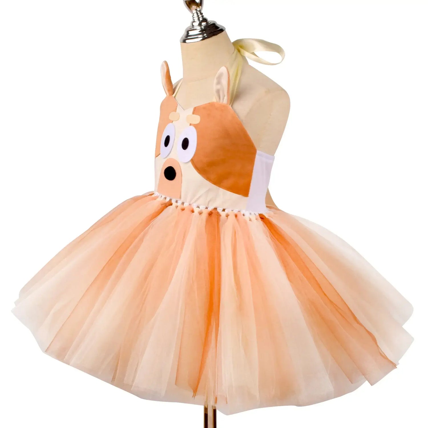 Bluey Party Dress Up Halloween Costume Cosplay Set Stage Performance Dog Costume Bingo Mesh Skirt Bluey Skirt with Headband New