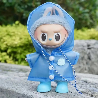 Labubu 3.0 Dolls Outfit: Cute Rain Coat &amp; Shoes
