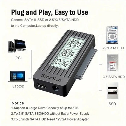 USB to SATA Adapter Converter Cable USB 3.2 3.0 to SATA Converter for 2.5 Inch SSD HDD Hard Drive External adaptador Accessories