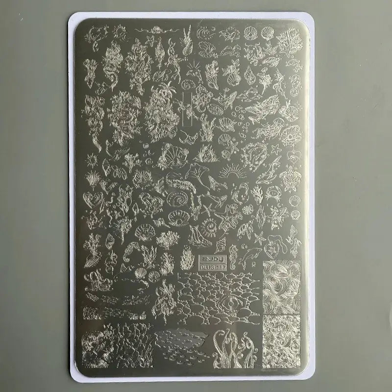 XMQ NAIL ART STAMPING PLATES CAVED WINDOW IMAGE PLATES