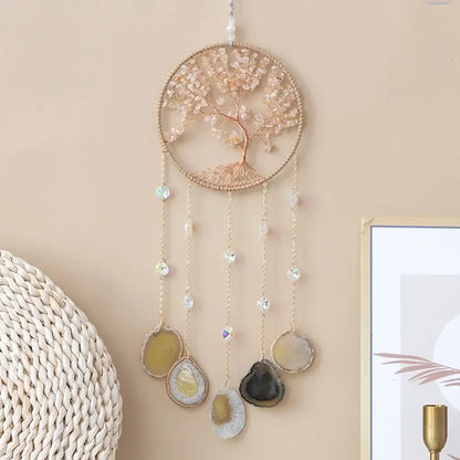 purple crystal dream catchers