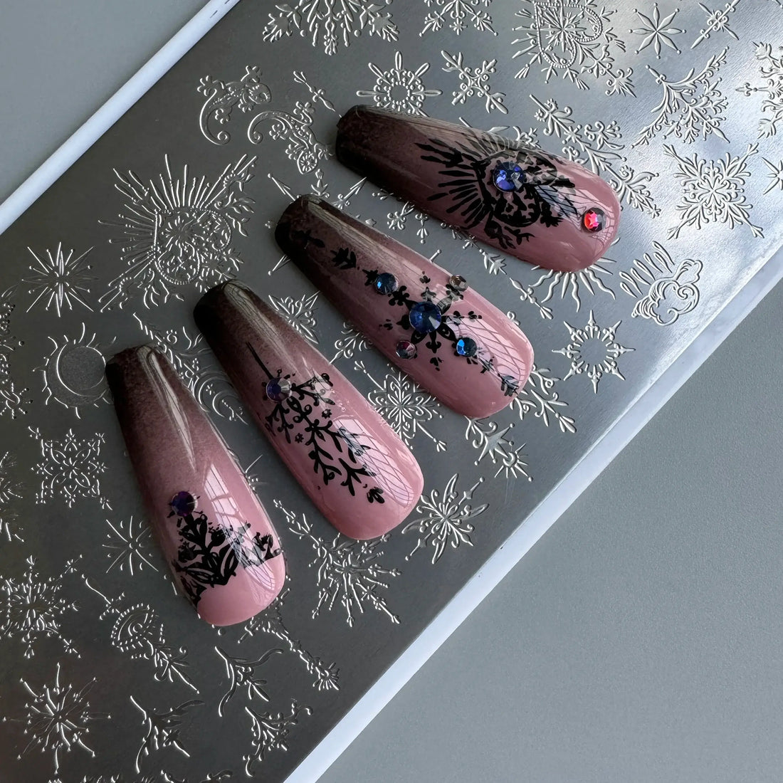 XMQ Nail Art Stamping Plates - Floral &amp; Line Designs