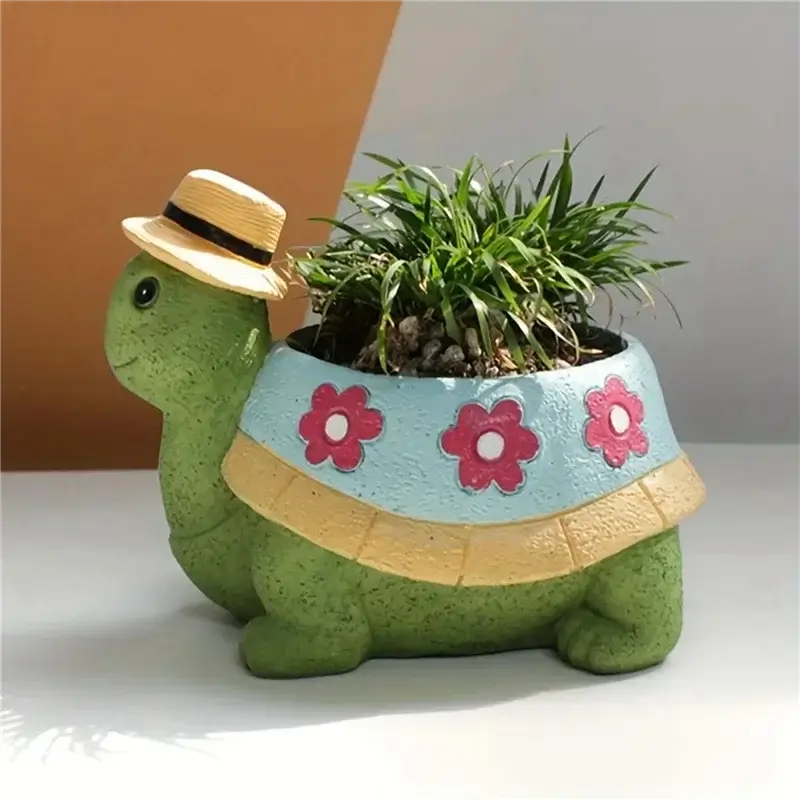 cute turtle flower pot planter