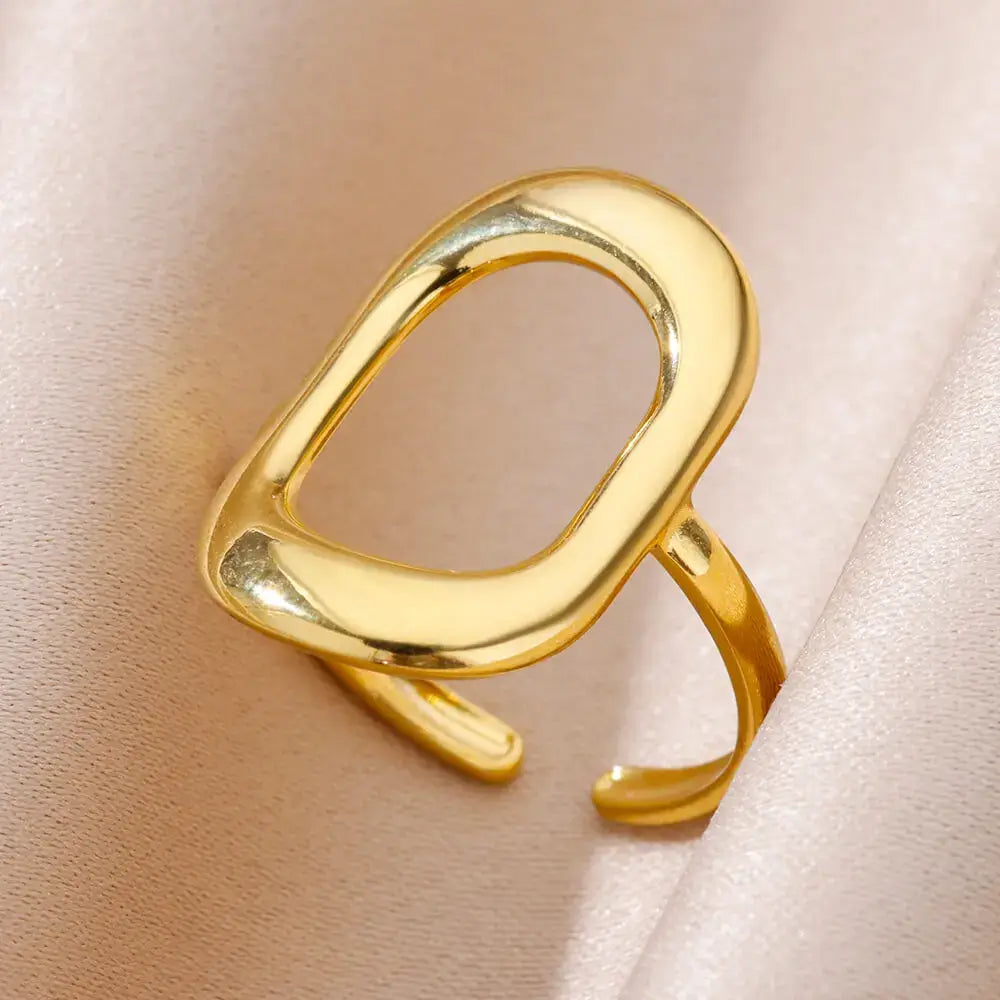 Stainless Steel Rings for Women Gold Color Never Fade Luxury Classic rings wedding couple rings Jewelry Free Shipping