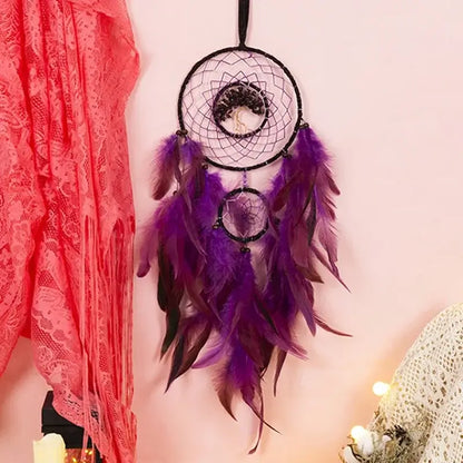 colorful crystal dream catchers