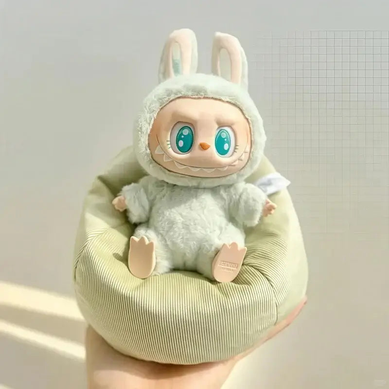 Labubu Doll Sofa - Cute Cushion for Mini Lazy Bed