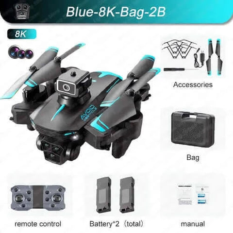 New KY605S RC Drone 8K Professinal With Three Camera Wide Angle.