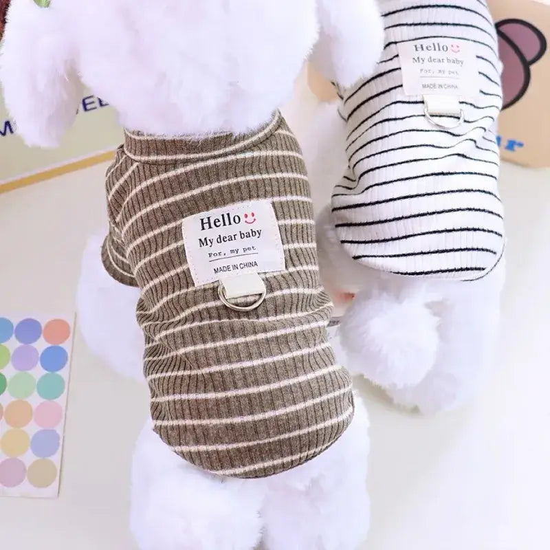 Pet Dog Vest Summer T-Shirt 2025 - Striped Dog Clothes