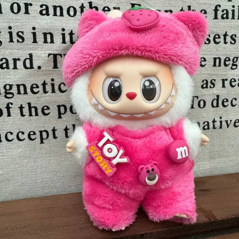 Labubu Doll 17cm Hoodie for BJD Mini Figurines