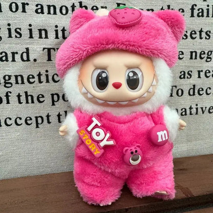 Labubu Doll 17cm Hoodie for BJD Mini Figurines