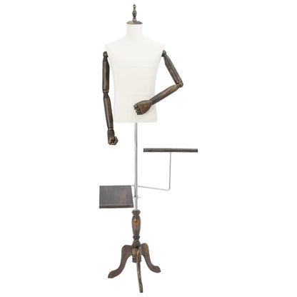 Male Mannequin Dress Half Body Adjustable Height About 150-180cm Male Mannequin