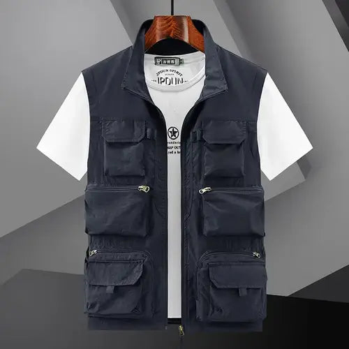 Men Summer New Outdoor Vest 6XL Utility Tactical Multi-pocket Vest