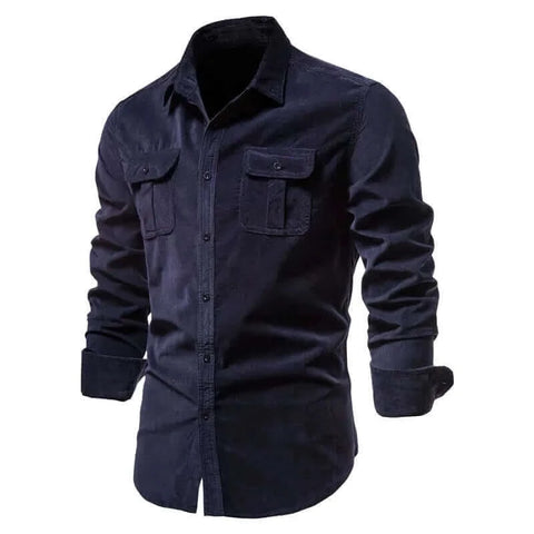 New Shirts Men Long Sleeve Casual Cotton Shirt High Quality Solid