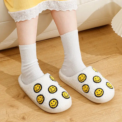 Little Cute Smile Face Slippers Houseshoes Women&