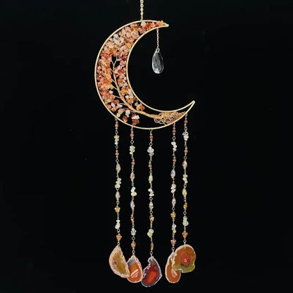 natural agate chakra dream catcher