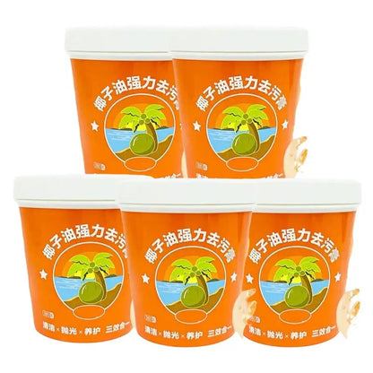 All Purpose Cleaner Paste Pot Bottom Cookware Cleaner Household Coconut Oil Cleaning Cream Remove Stain for Kitchen Bathroom