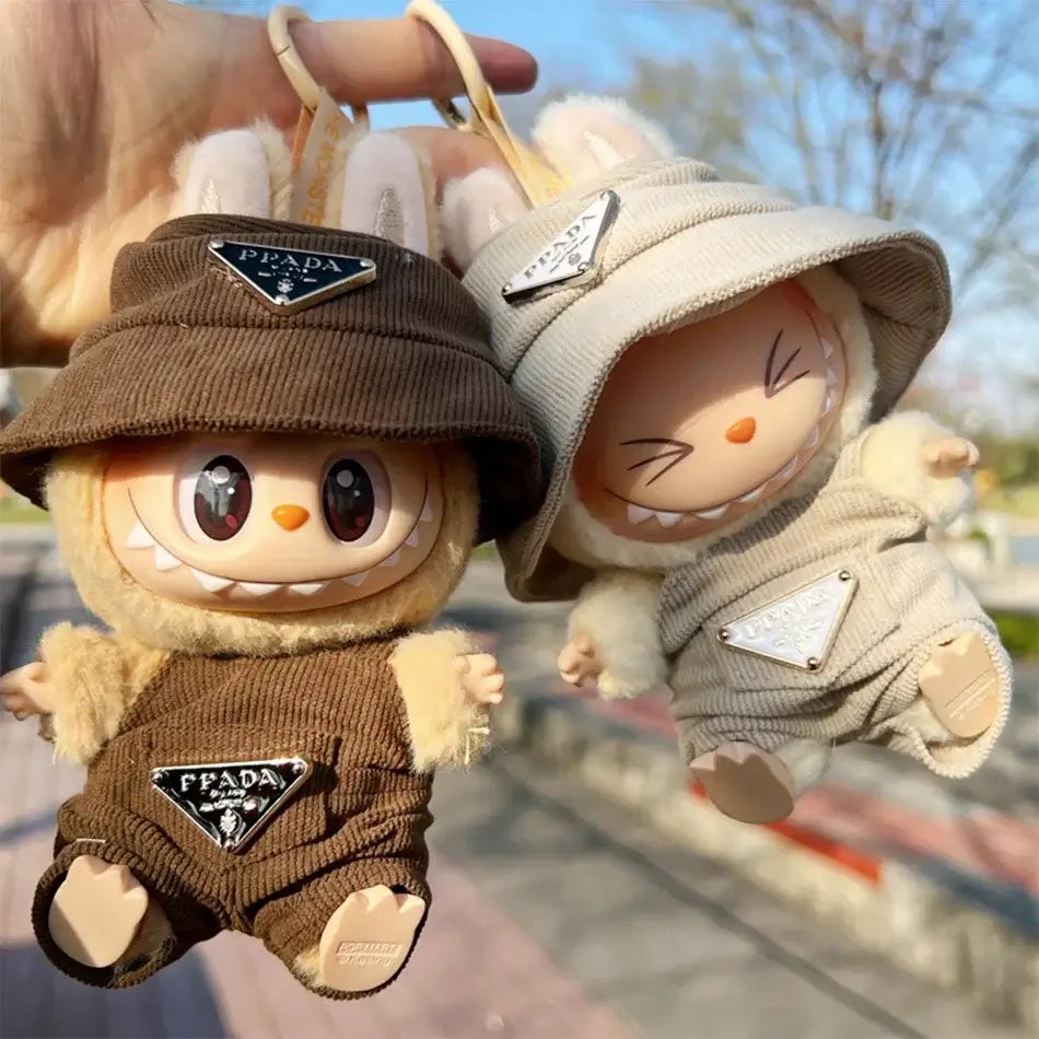 Labubu Corduroy Mini Doll Clothing Set - Cute Accessories