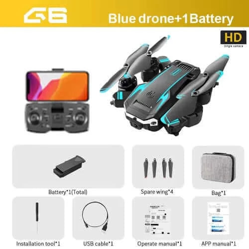 KBDFA New G6 Professional Foldable Quadcopter Aerial Drone S6 HD.