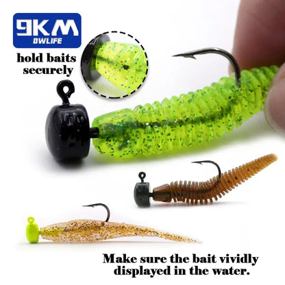 weedless ned rig jigheads for crappie bass fishing