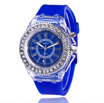 LED Light-Up Watch with Silicone Strap