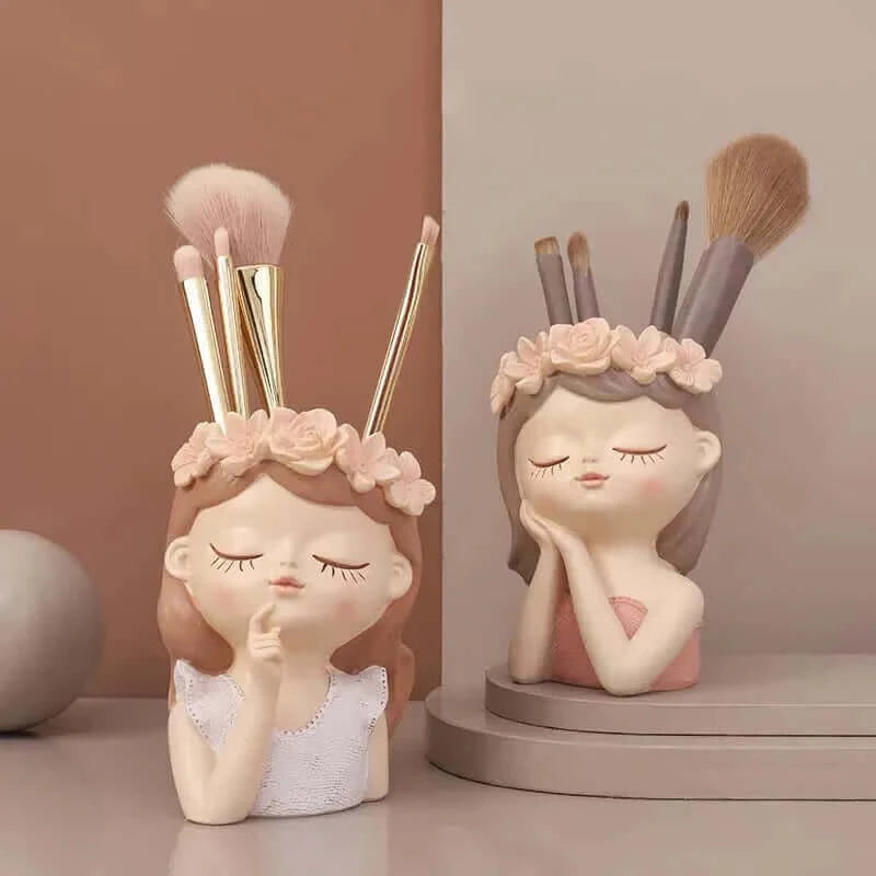 Nordic Flower Pots Cute Girl Decorative Planters Succulents Cactus