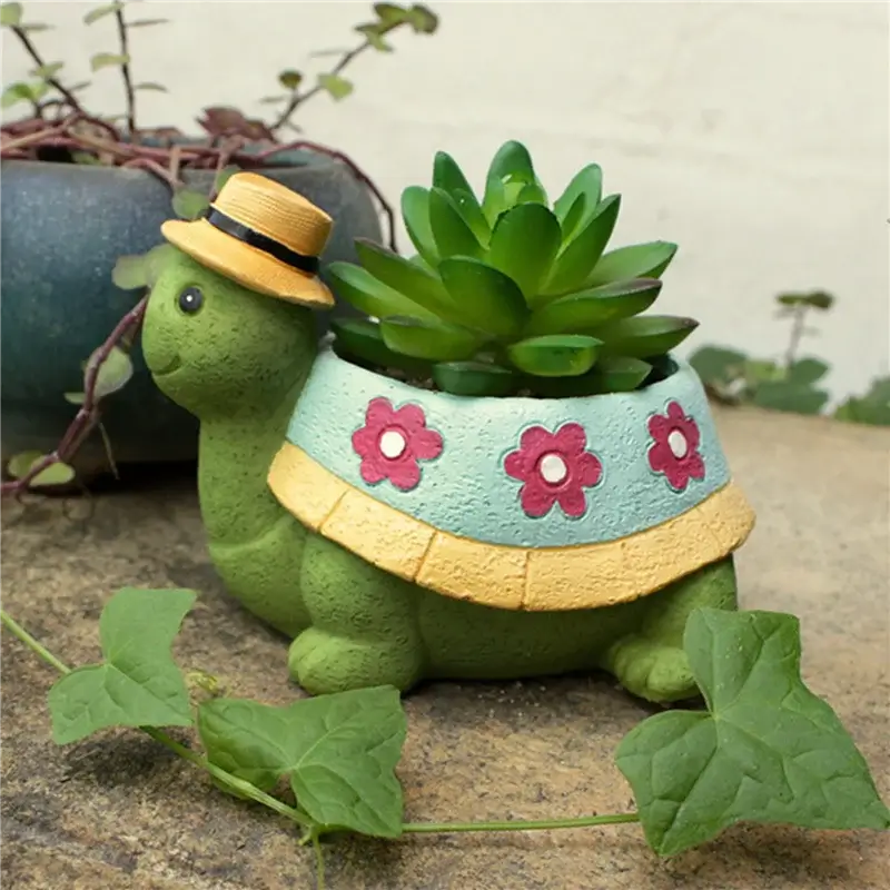 cute turtle flower pot planter