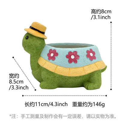 turtle succulent planter