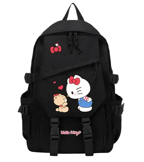 Anime Kawaii Hello Kitty Cat Backpack Teenager Students Book Schoolbag.