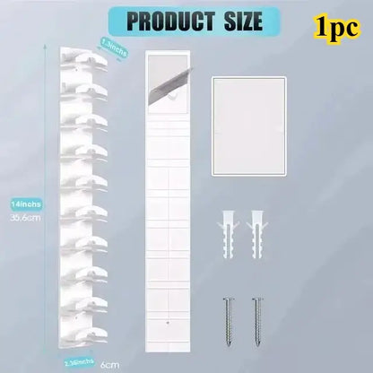 10 Grids Wall Mount Baseball Cap Storage Rack Holds 16 Hats Space Saving Closet Hat Organizer Hooks