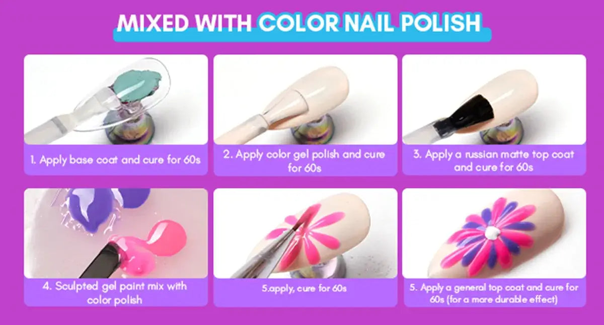 Makartt Clear 3D Sculpting Nail Gel, 8g