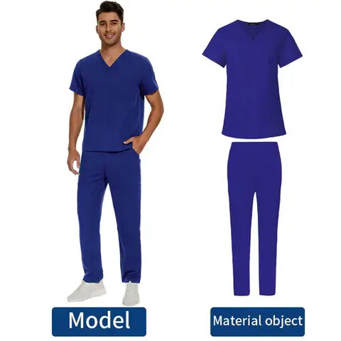 Men's Scrubs Medical Uniform Lab Set Male Wholesale Clinic Hospital.