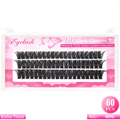 Eimny Individual Cluster Lashes – 160pcs | 8–16mm Mixed Tray | 80D–100D Volume | DIY Eyelash Extensions | Natural Look