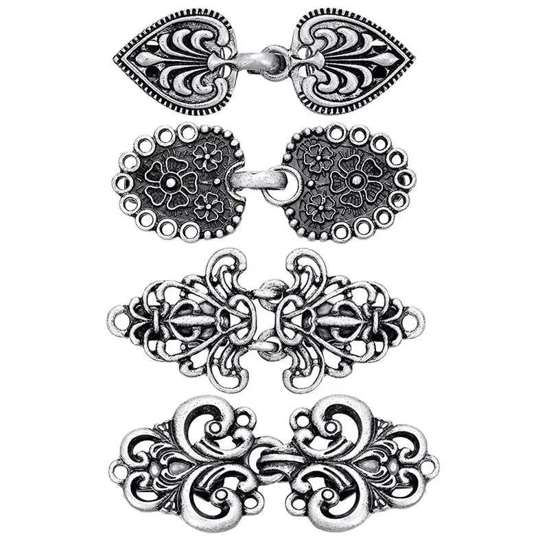 Set Vintage Sweater Duck Clip Cape Cloak Fastener for Dress Shirt Cardigan Shawl Collar Clasp Back Cinch Clip for Women Clothing