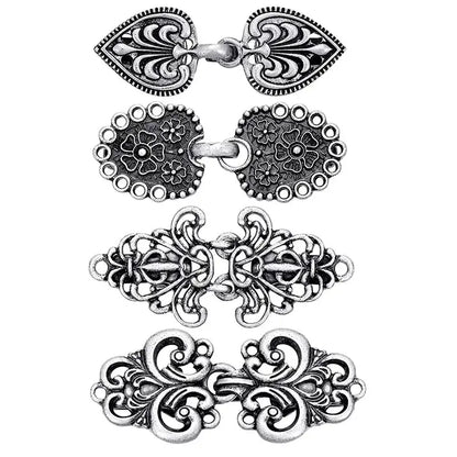 Set Vintage Sweater Duck Clip Cape Cloak Fastener for Dress Shirt Cardigan Shawl Collar Clasp Back Cinch Clip for Women Clothing