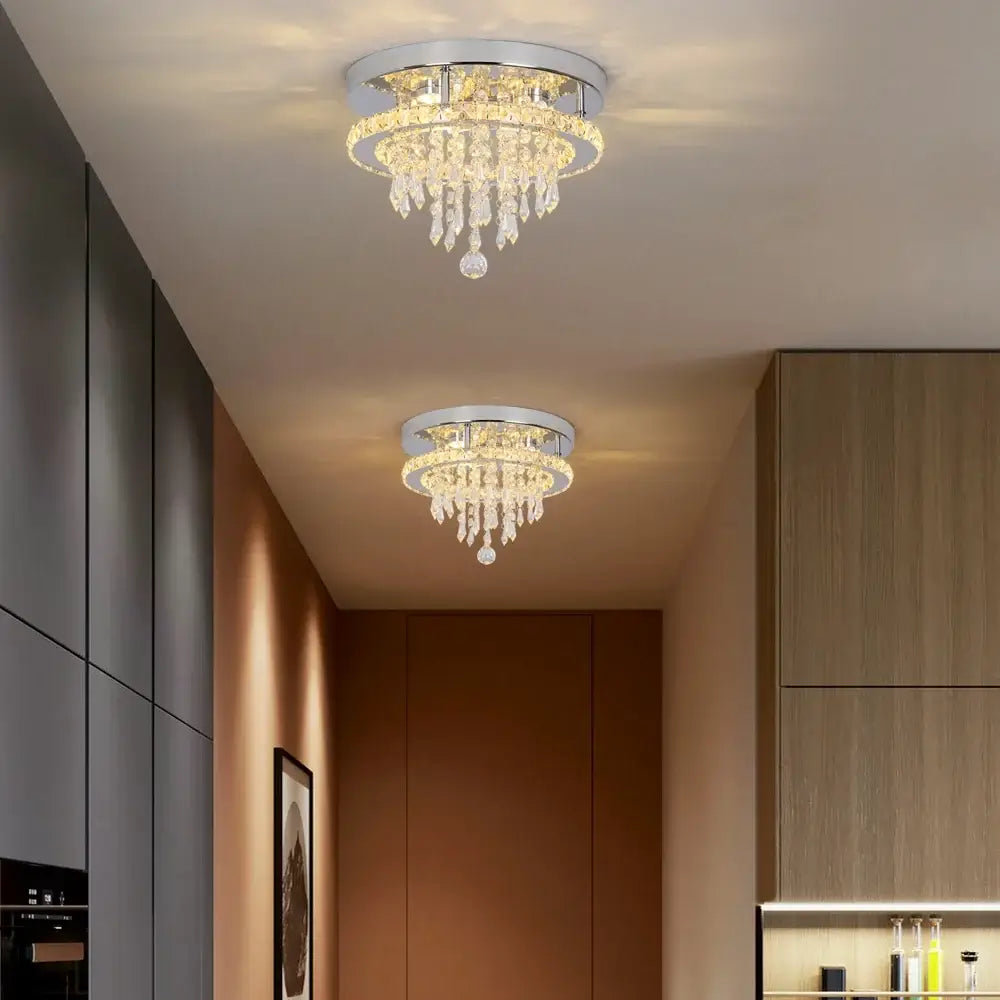 VETRULUS Raindrop Crystal LED Chandelier, Selectable Sizes