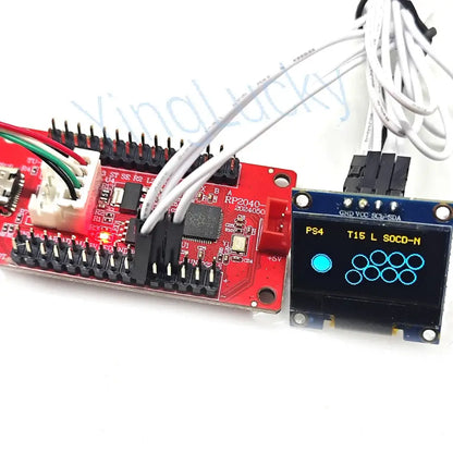 Raspberry Pi Pico Zero USB Board with Encoder for PC PS4 Switch Arcade Joystick Hitbox Controller Oled Cable DIY Gaming Parts Ki