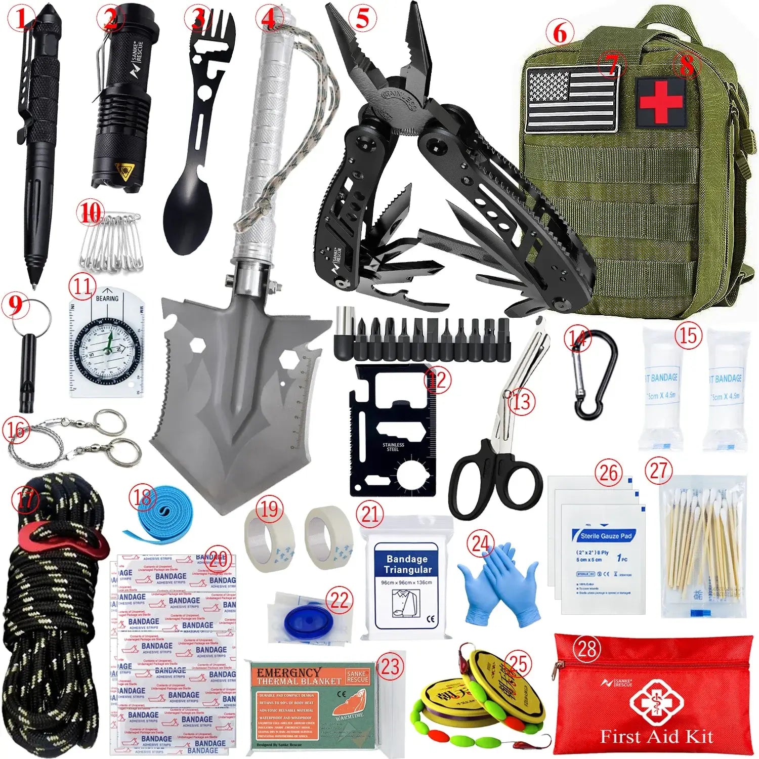 Car Survival First Aid Kit - Essential Outdoor Gear