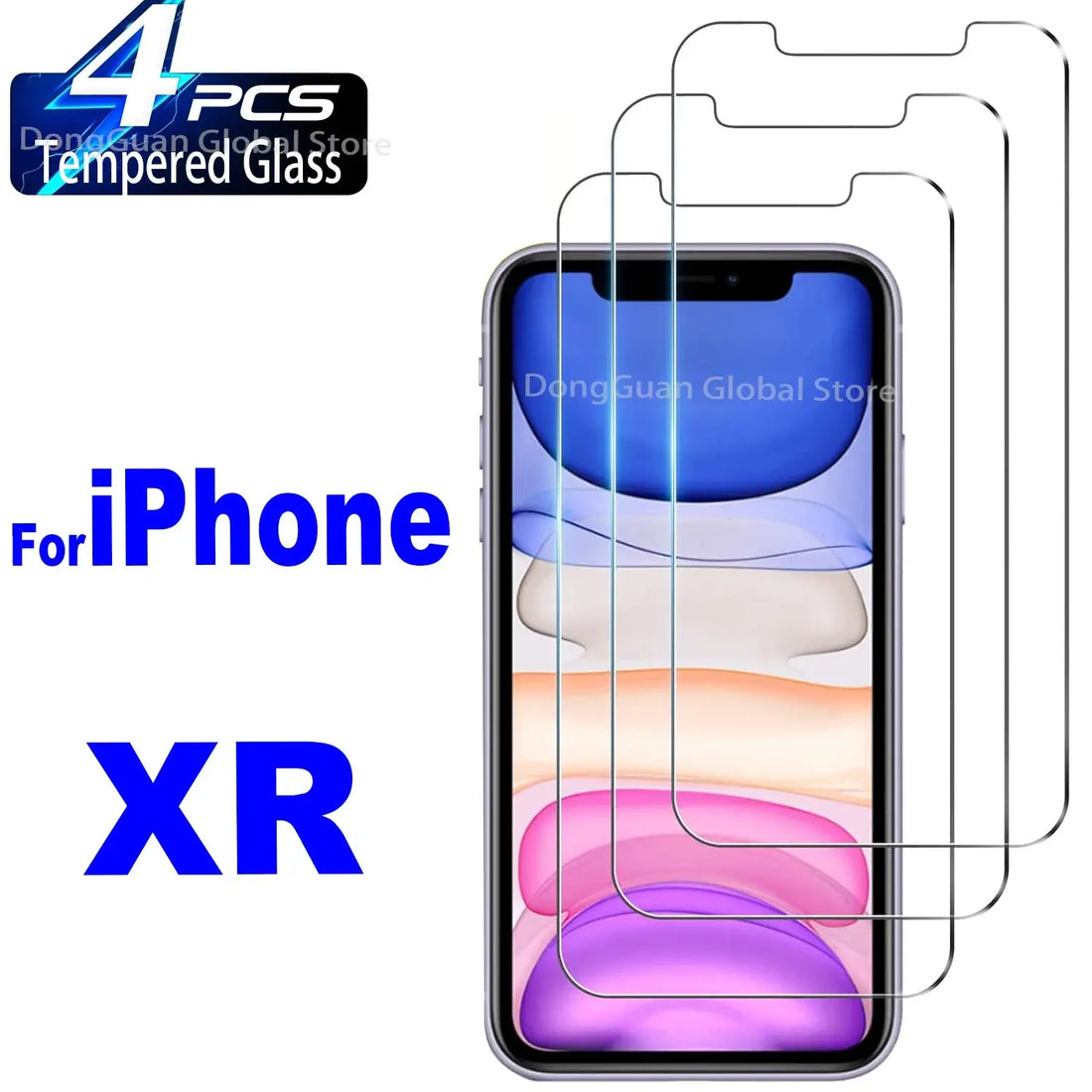 Leeshionz Tempered Glass Screen Protector for iPhone XR