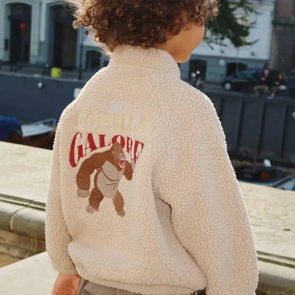 2025 KS Brand Winter Baby Boys Lambswool Jackets Cartoon Dinosaur Anchor Coats Kids Clothes Girls Cherry Jacket Beetle Outerwear