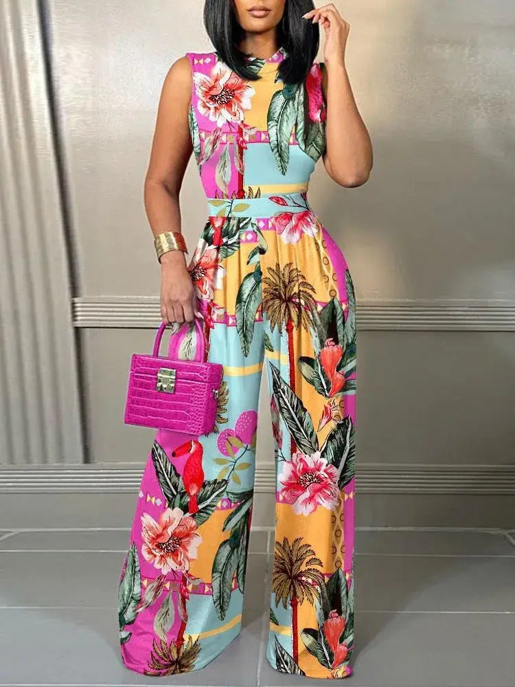Elegant Women Wide Leg Jumpsuit for Spring/Summer 2024