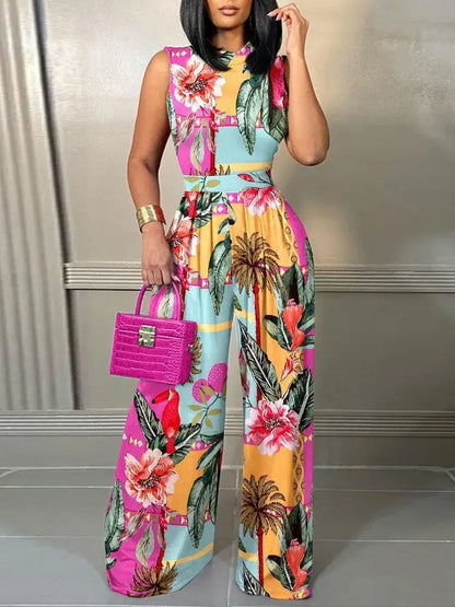 Elegant Women Wide Leg Jumpsuit for Spring/Summer 2024